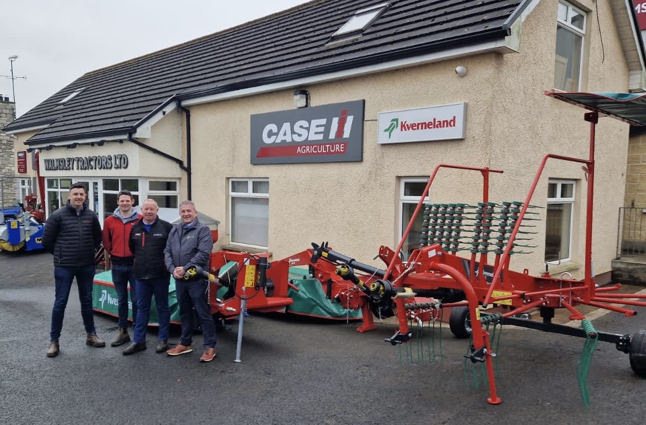 Picture above left to right: Allan Hetherington Kverneland Group Ireland, Darrell Walmsley &amp;amp;amp;amp;amp;amp;amp;amp; Stephen Walmsley, Walmsley Tractors LTD, Philip English Kverneland Group Ireland