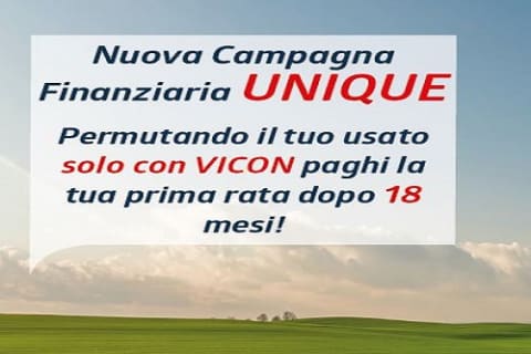Campagna finanziaria Unique: fino a 30.000 euro su tutte le attrezzature Vicon