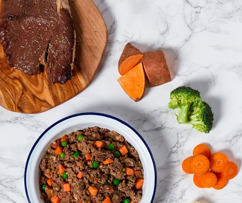 Fresh ingredients used in the Butternut Beef recipe
