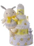 Sweet Bee 4 Tier Diaper Cake by Lil' Baby Cakes