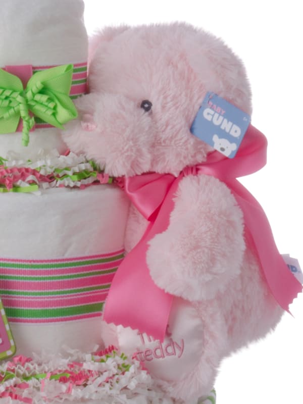 It's A Girl Baby Diaper Cake