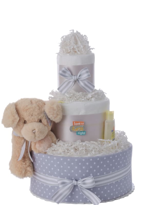 Love at First Sight Baby Diaper Cake