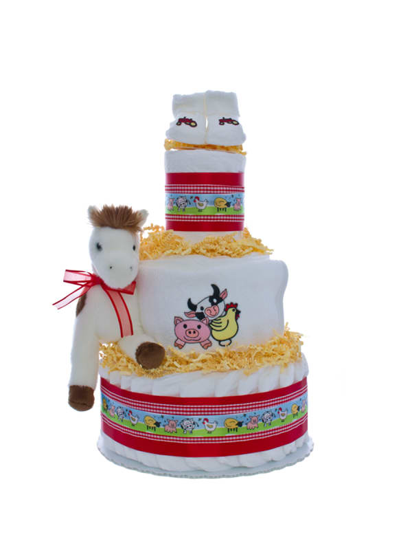Welcome To The Farm 3 Tier Diaper Cake