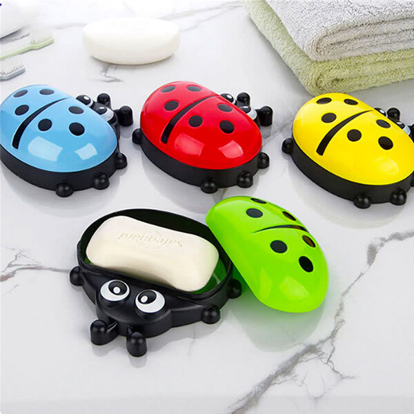 Buy Creative Cartoon Ladybug Shape Soap Case {Assorted Colours} at lowest  price in India with  Cashback on 