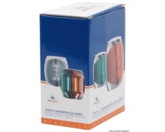 Sphera II LED Navigation Lights up to 20 m, Polycarbonate Body - Black - 112,5u00b0 left red