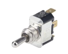 Nickel Pltd Brass Toggle Switch Sp/st On/off (555010)