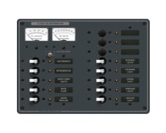 Panel 13 Pos Inc Volt/ammeter 24v