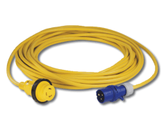 Cordset, 16A 230V, 10M, With European Plug, Yellow