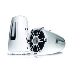 Fusion Signature Series 3 White Wake Tower Marine Speakers w/ CRGBW