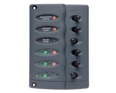 Contour Switch Panel 6 Way No Fuses (CSP6)