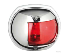 Maxi 20 Navigation Lights Made of Mirror-Polished AISI316 Stainless Steel - 112,5u00b0 left red