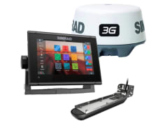 GO7 XSR Display With 3G Radar -Transom Active Imaging 3 in 1Transducer and Navionics + Cartography