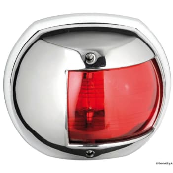 Maxi 20 Navigation Lights Made of Mirror-Polished AISI316 Stainless Steel - 135u00b0 stern