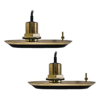 RV-220 RealVision Thru-Hull Bronze 20Deg 3D Port & Starboard Pair of Transducers (10m Cable)