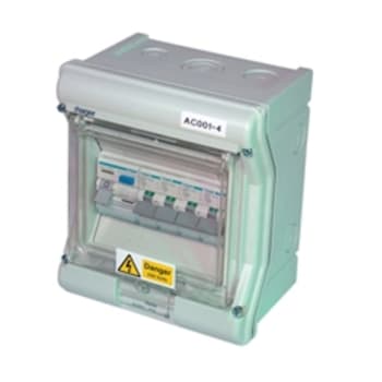 RCD + 4 Breaker Shorepower Consumer Unit