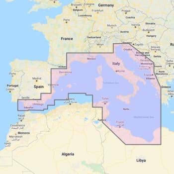 TimeZero C-Map 3D Vector Chart (Wide Area) - South-West European Coasts Unlock (N3DCH2-SWE)