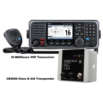 M605 Euro Fixed VHF with CB2000 Class B AIS Add On