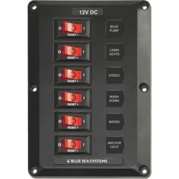 6 Position, BelowDeck Circuit Breaker Panel
