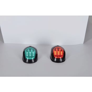 Led Naviagationlights Black Set (starboard+port)