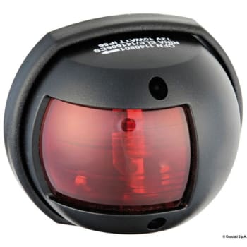Sphera Design Navigation Lights up to 12 metres, RINA- and NMMA-certified - 112,5u00b0 left red - Black