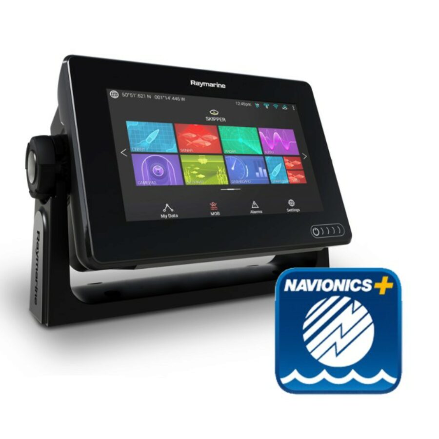 Axiom 7 DV - 7 Inch MFD With DownVision 600W Sounder (No TR) & Navionics+ Small Download Chart