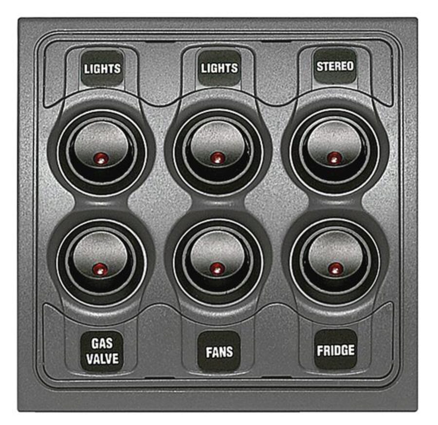 Contour Int 6 Way Switch Panel 1000 Series (1000-6W)