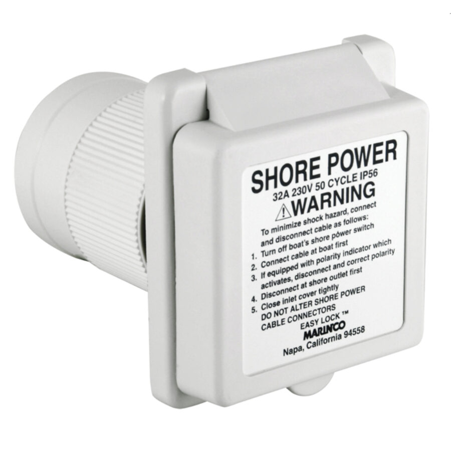 32A Inlet Watertight Standard EZ Lock