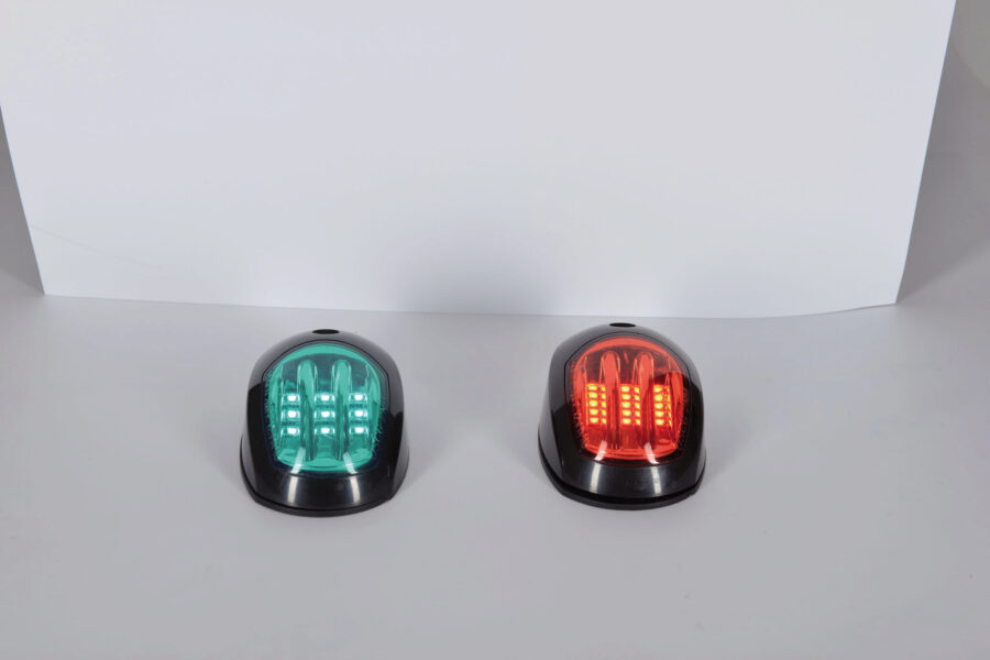 Led Naviagationlights Black Set (starboard+port)