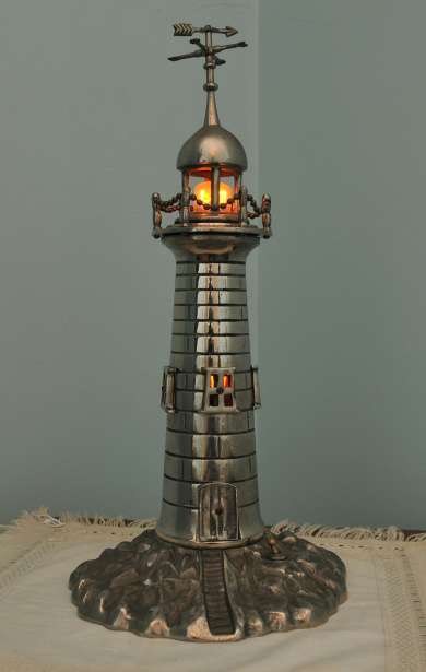 Metal lighthouse owned by Ben Chifley