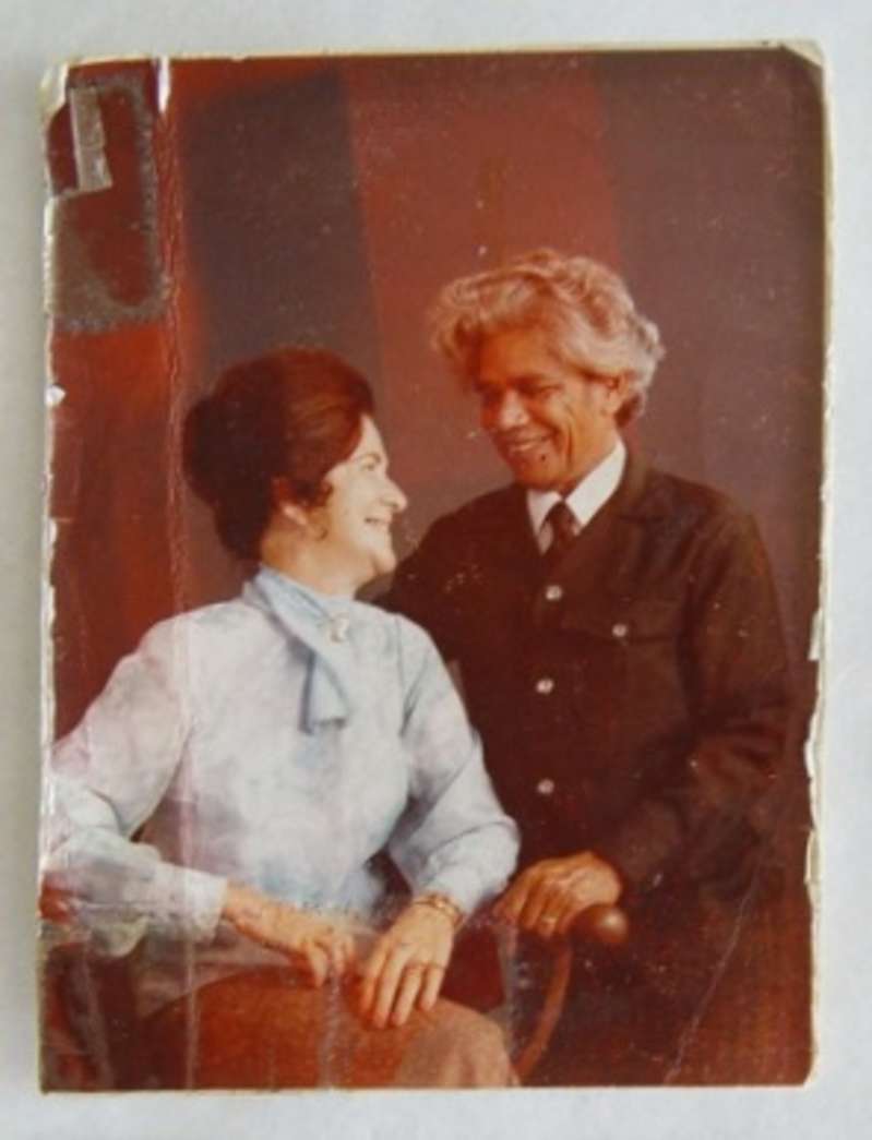 A photo of Neville and Heather Bonner that he kept in his wallet.