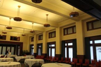 The Members’ Dining Room is currently used for seminars, conferences, weddings and special events. Image courtesy of Gillian Mitchell, Conservation Works Pty Ltd.