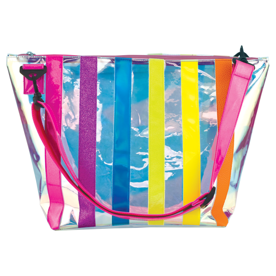 iridescent clear bag