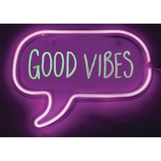 Neon Speech Bubble Message Light Frame Iscream