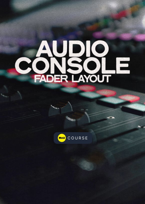 Audio Console Fader Layout