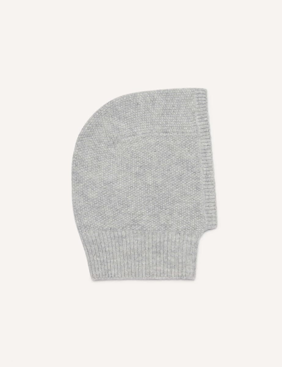 Grey Knitted Hood