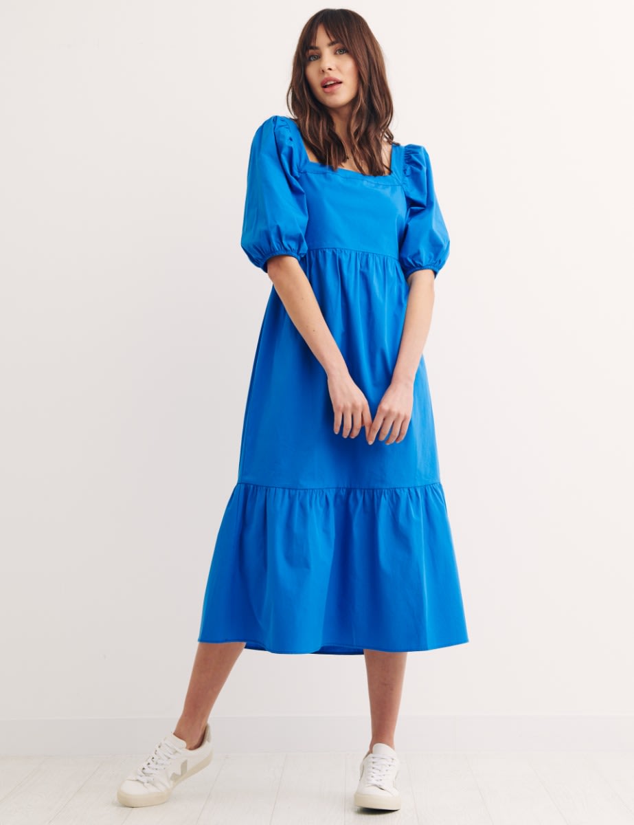 Blue Loretta Midi Dress 