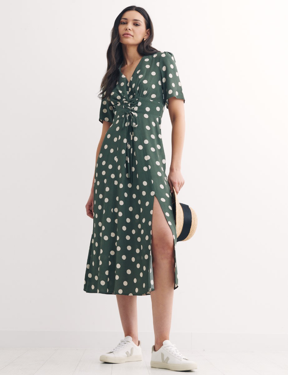 Green Spot Beatrice Midi Dress 