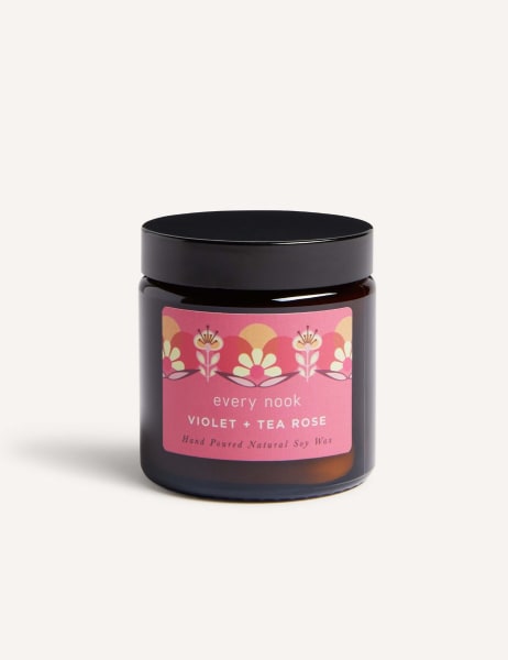 Every Nook Violet & Tea Rose Candle Small