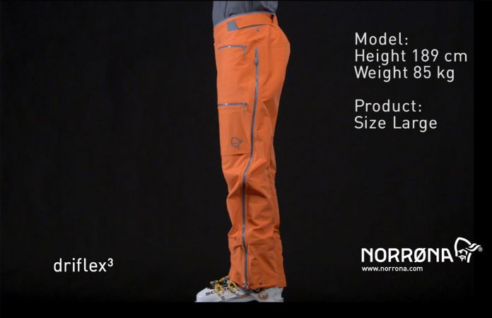 Norrøna lyngen driflex3 ski touring pants for men
