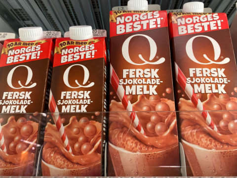 Q Fersk sjokolademelk er Norges eneste ferske sjokolademelk. Den er super å ha med på tur og kan nytes med god samvittighet etter aktivitet.