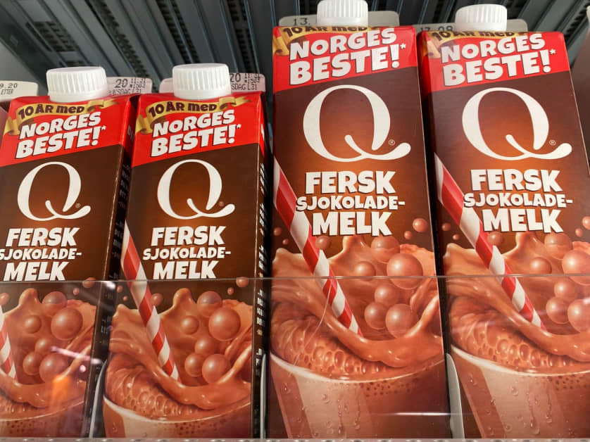 Q Fersk sjokolademelk er Norges eneste ferske sjokolademelk. Den er super å ha med på tur og kan nytes med god samvittighet etter aktivitet.