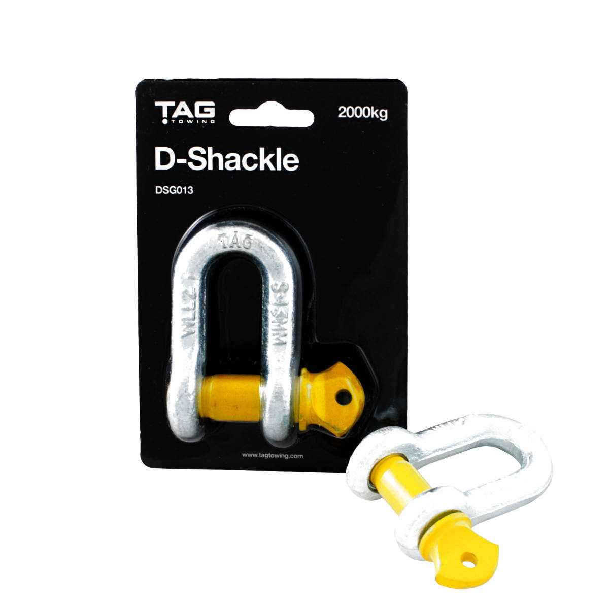 TAG D-Shackle - 13mm, 2000kg, Galvanised