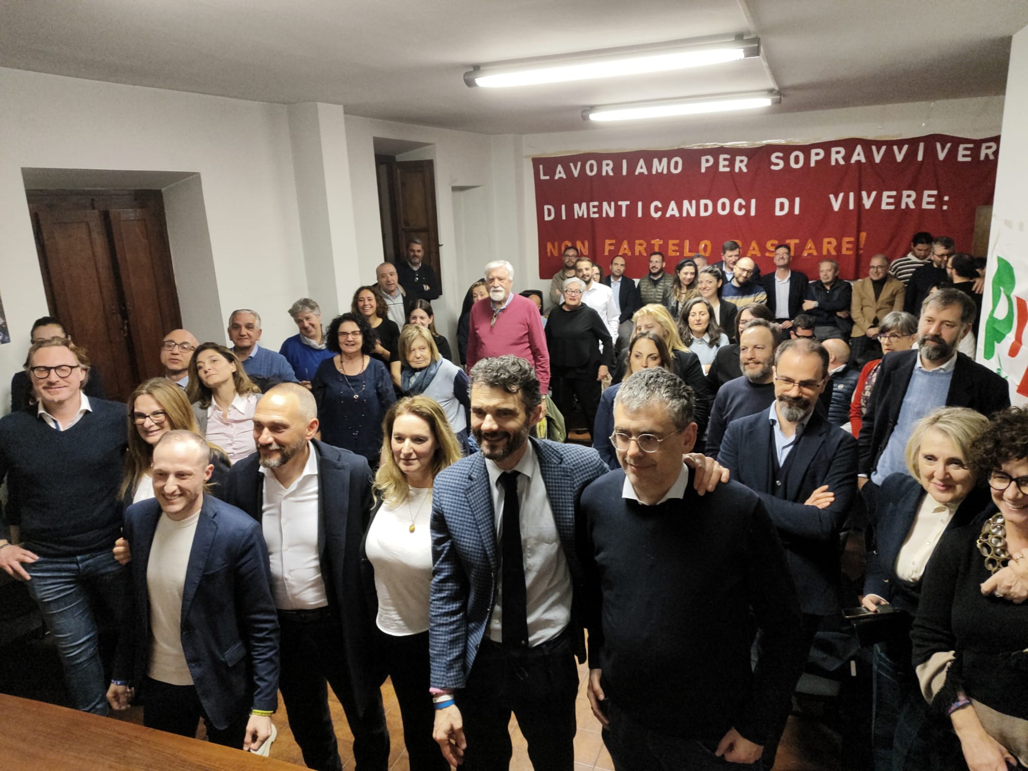 La sera della candidatura di Ilaria Bugetti a prima sindaca di Prato