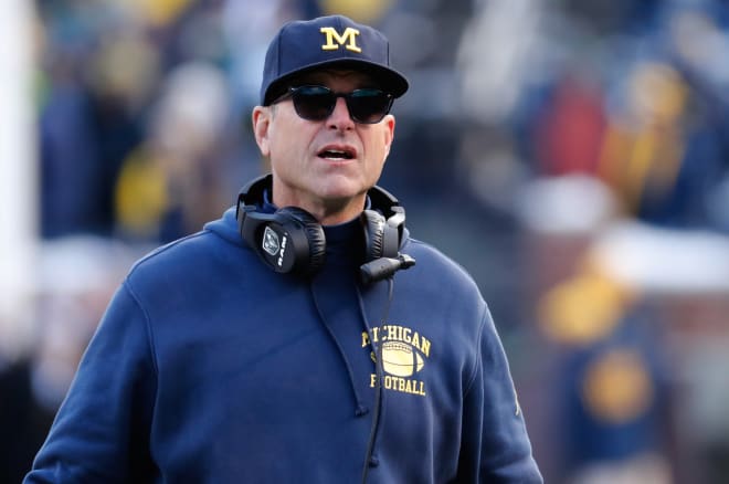 Michigan Wolverines football coach Jim Harbaugh