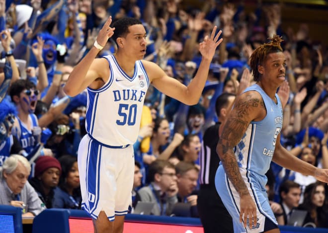 Duke fifth-year senior power forward Justin Robinson has provided a spark the last three games.