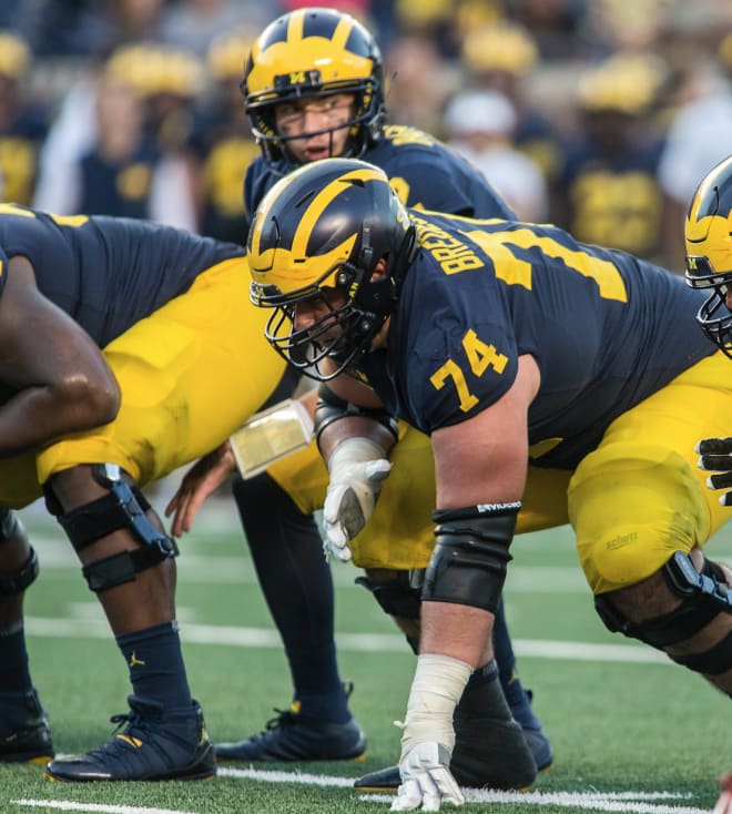 Former Michigan Wolverines football left guard Ben Bredeson