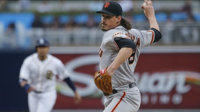 Former Notre Dame football and baseball player Jeff Samardzija (Associated Press)