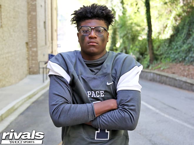 Atlanta wide receiver Jayden Thomas holds a Michigan Wolverines football recruiting offer from Jim Harbaugh.