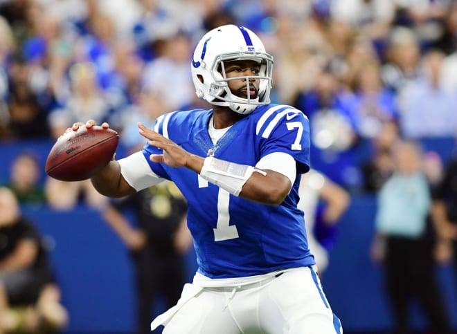 Former NC State Wolfpack quarterback Jacoby Brissett started last season for the Indianapolis Colts.