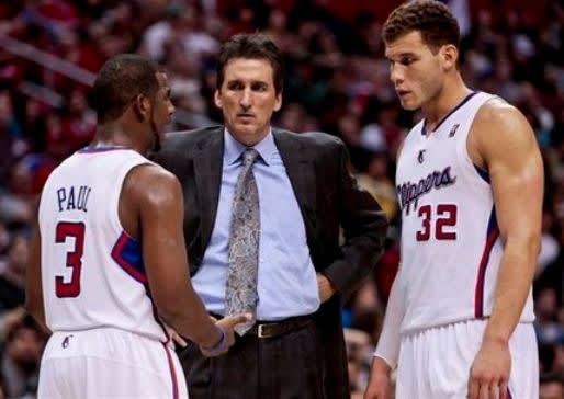 Former NC State Wolfpack basketball guard Vinny Del Negro coaching the Clippers.